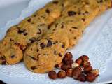 Cookies noisettes et pépites de chocolat