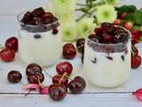 Fromage blanc aux cerises noires