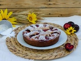 Gâteau à la brousse et aux prunes