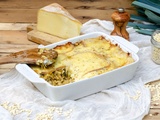 Gratin de crozets aux crozets et à la raclette