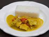 Mijoté de poisson au curry et lait de coco