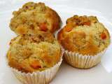 Muffins aux abricots et noisettes