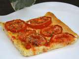 Pizza aux tomates fraiches