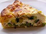 Quiche courgettes, jambon et chèvre