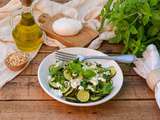 Salade de courgettes à la burrata