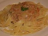 Tagliatelles au saumon et parmesan