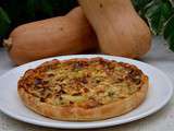 Tarte au Roquefort, butternut et noisettes