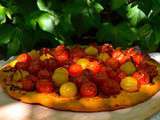 Tarte fine aux tomates cerises