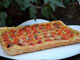 Tarte méditerranéenne (pois chiches/tomates)