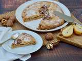 Tarte rustique poires noix