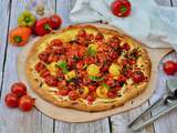 Tarte tomates cerises et poivrons