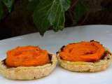 Tartelettes carottes et tapenade