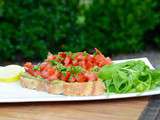 Tartines mexicaines avocat tomates