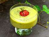 Velouté froid de courgettes à la menthe