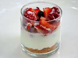 Verrines de fromage blanc aux fruits rouges et speculoos