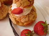 Choux fraises, chantilly marcarpone