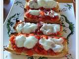 Bruschetta sur baguette