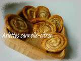 Arlettes canelle et zeste de citron