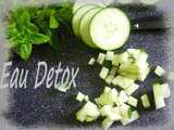 Eau detox concombre-menthe