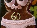 Gateau sexy pour les 60 ans d'un ami