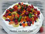 Pavlova aux fruits d'été