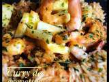 Curry de crevettes au lait de coco, ananas avec i-Cook'in de Guy Demarle