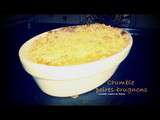 Crumble poires & brugnons