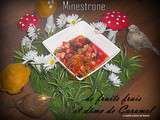 Minestrone de fruits frais et dôme de Caramel