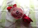 Glace aux framboises et rose [Vegan]