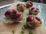 Muffins à la pistache et à la framboise [Vegan]