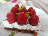 Tartelettes  crues  aux Framboises [Vegan]