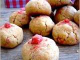 Biscuits aux pralines roses