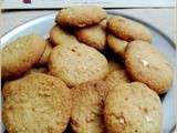 Biscuits noisette et Toblerone blanc