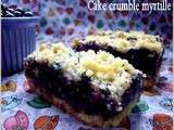 Cake crumble myrtille