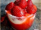 Verrine de fraises extra-légère