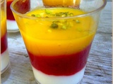 Verrine framboise mangue