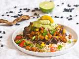 Chipotle Roasted Sweet Potato & Black Bean Burrito Bowl