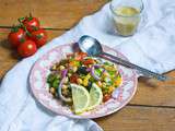 Mediterranean Chickpea Salad w/ Citrus Oregano Vinaigrette