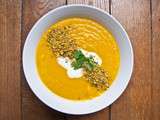 Roast Carrot Soup w/ Homemade Dukkah