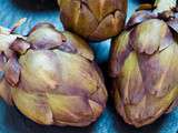 Steamed Baby Purple Artichokes w/ Olive Oil