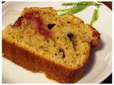 Cake aux pistaches et aux framboises