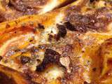 Courge butternut farcie au chevre et champignons