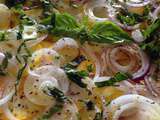 Courgette en carpaccio