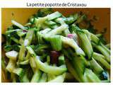 Salades de courgettes crues râpées