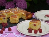 Gateau aux PÊCHES & framboises