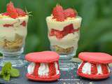 Tiramisu aux fraises sur sables breton