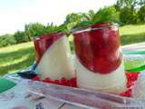 Encore une panna cotta avec les dernières fraises