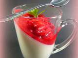 Panna cota bi-colore...aux fraises