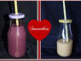 Smoothies mangue/ coco & banane /mûres