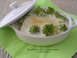 Cocotte de chou romanesco au roquefort